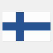 FINLAND RECHTHOEKIGE STICKER (Voorkant)