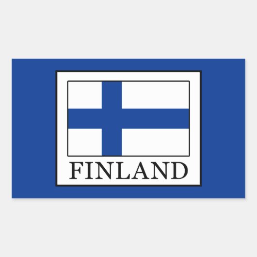 Finland Rechthoekige Sticker (Voorkant)