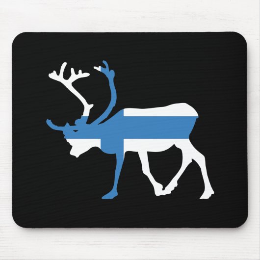 Finland Reindeer Mousepad Muismat (Voorkant)