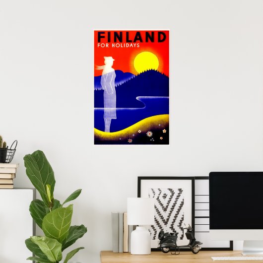  Finland reisposter Poster (Thuiskantoor)