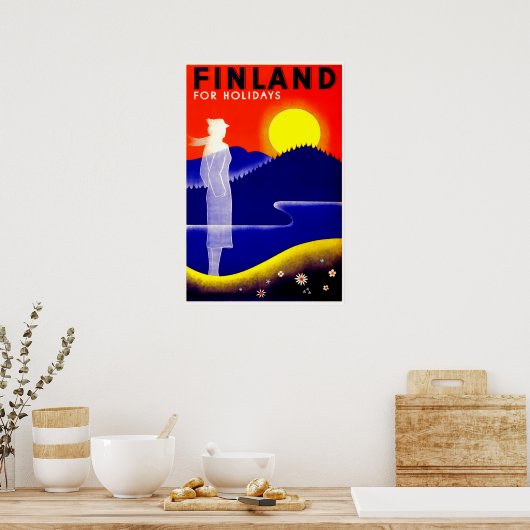  Finland reisposter Poster (Keuken)