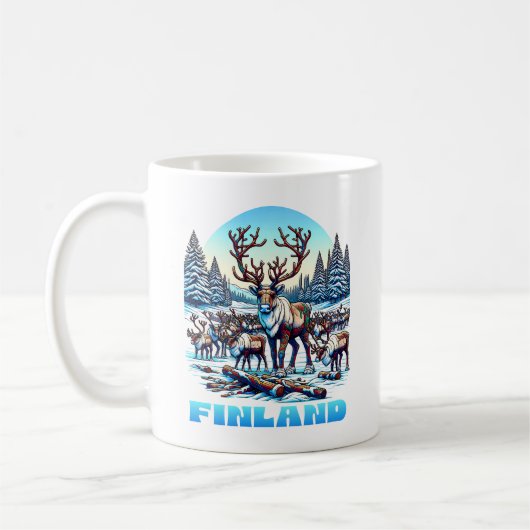 Finland Rendierbestand Koffiemok (Links)