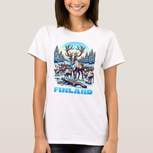 Finland Rendierbestand T-shirt