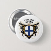 Finland Rocks Ronde Button 5,7 Cm (Voorkant /achterkant)