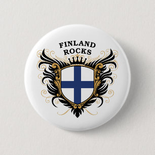 Finland Rocks Ronde Button 5,7 Cm