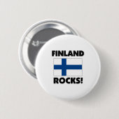 Finland Rocks Ronde Button 5,7 Cm (Voorkant /achterkant)