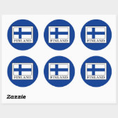 Finland Ronde Sticker (Vel)