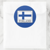 Finland Ronde Sticker (Tas)