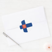 finland ronde sticker (Envelop)