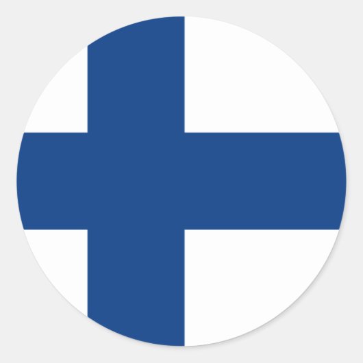 finland ronde sticker (Voorkant)