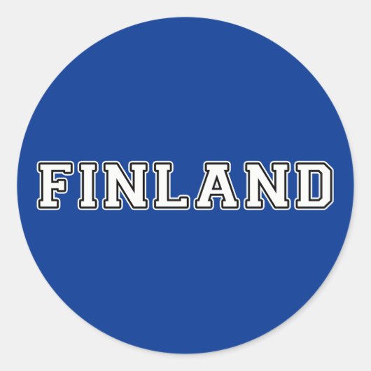 Finland Ronde Sticker (Voorkant)