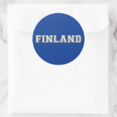 Finland Ronde Sticker (Tas)
