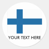 Finland Ronde Sticker (Voorkant)
