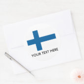 Finland Ronde Sticker (Envelop)