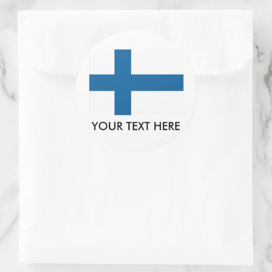 Finland Ronde Sticker (Tas)