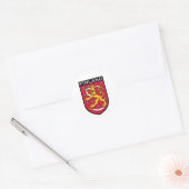 Finland Ronde Sticker (Envelop)