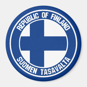 Finland Round Emblem Magneet