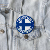 Finland Round Emblem Ronde Button 7,6 Cm (In situ)