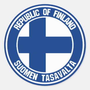 Finland Round Emblem Ronde Sticker