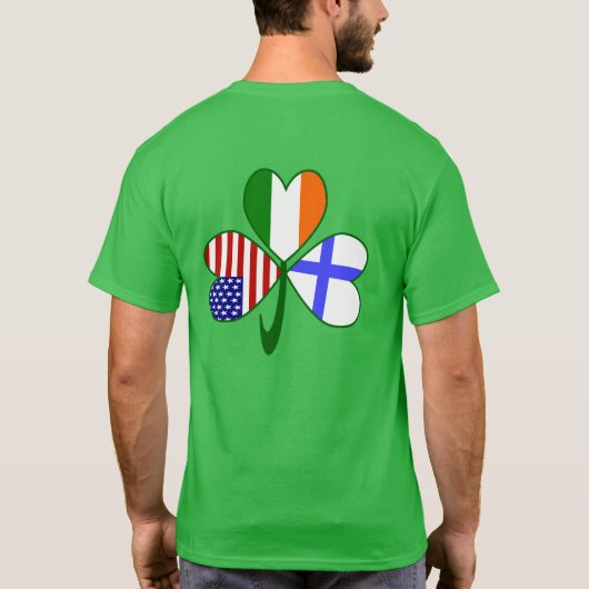 Finland Shamrock T-shirt (Achterkant)