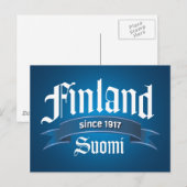 Finland sinds 1917 Herziene editie Briefkaart (Voorkant / Achterkant)