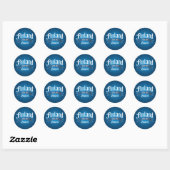 Finland sinds 1917 Herziene editie Ronde Sticker (Vel)