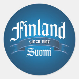 Finland sinds 1917 Herziene editie Ronde Sticker
