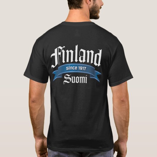 Finland sinds 1917 Rev Back T-shirt (Achterkant)