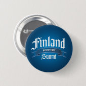 Finland sinds 1917 Rev Ronde Button 5,7 Cm (Voorkant /achterkant)