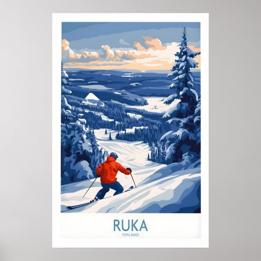 Finland Ski Avonturen Poster 1 (Voorkant)