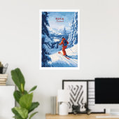 Finland Ski Run Poster 1 (Thuiskantoor)