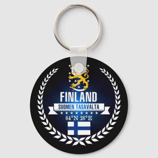 Finland Sleutelhanger (Voorkant)