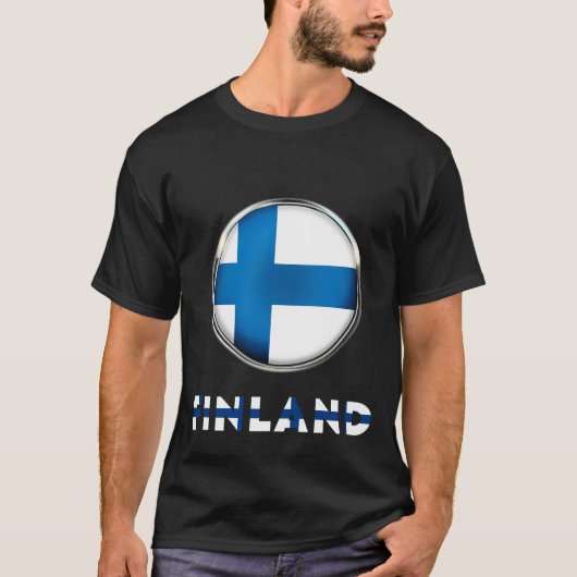 FINLAND speciaal Zwart T-shirt (Voorkant)