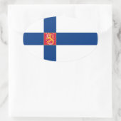 Finland-staat Vlag ovaal Sticker (Tas)