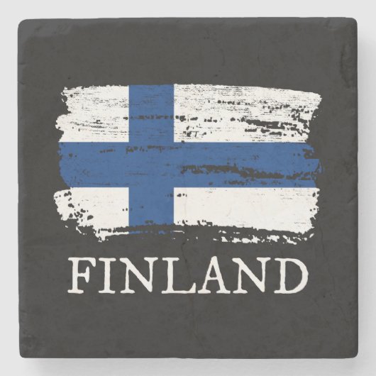 Finland Stenen Onderzetter (Voorkant)