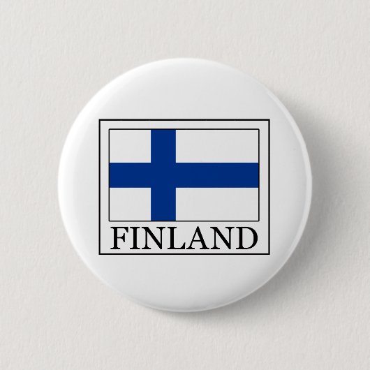 Finland sticker ronde button 5,7 cm (Voorkant)