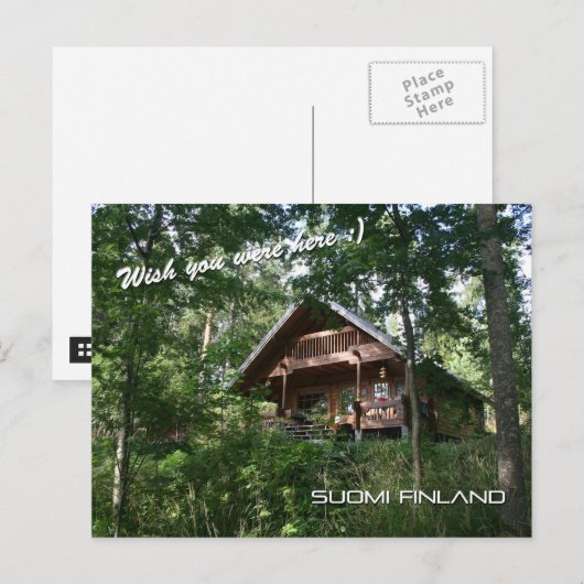 Finland Summer Cottage Briefkaart (Voorkant / Achterkant)