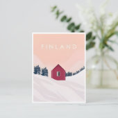  Finland suomi winter noord Europa Briefkaart (Staand voorkant)