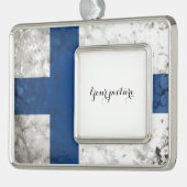 Finland Verzilverd Omlijst Ornament (Links)