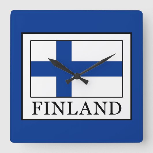 Finland Vierkante Klok (Voorkant)