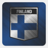 Finland Vierkante Sticker (Voorkant)