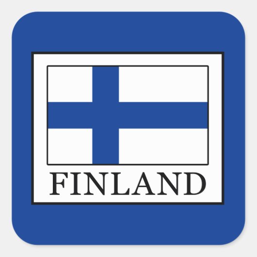 Finland Vierkante Sticker (Voorkant)