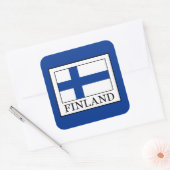 Finland Vierkante Sticker (Envelop)