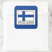 Finland Vierkante Sticker (Tas)