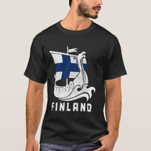 Finland Viking Finse vlag Finn Suomi Sisu Souven T-shirt
