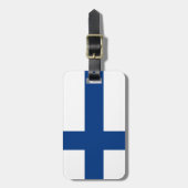 Finland Vlag Bagagelabel (Voorkant verticaal)