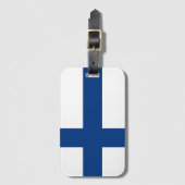 Finland Vlag Bagagelabel (Voorkant (verticaal))