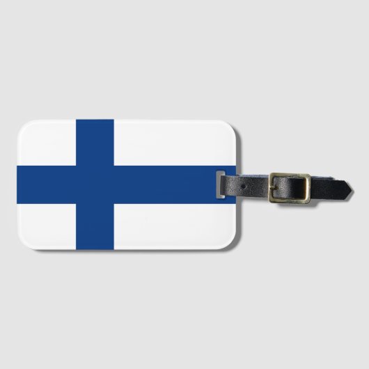 Finland Vlag Bagagelabel (Voorkant (horizontaal))