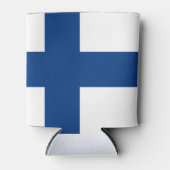 Finland Vlag Blikjeskoeler (Voorkant)