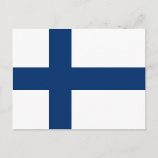 Finland Vlag Briefkaart (Voorkant)
